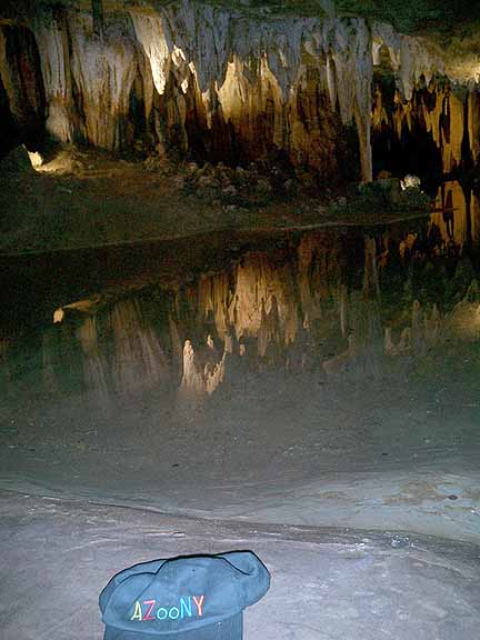 reflecting underground lake